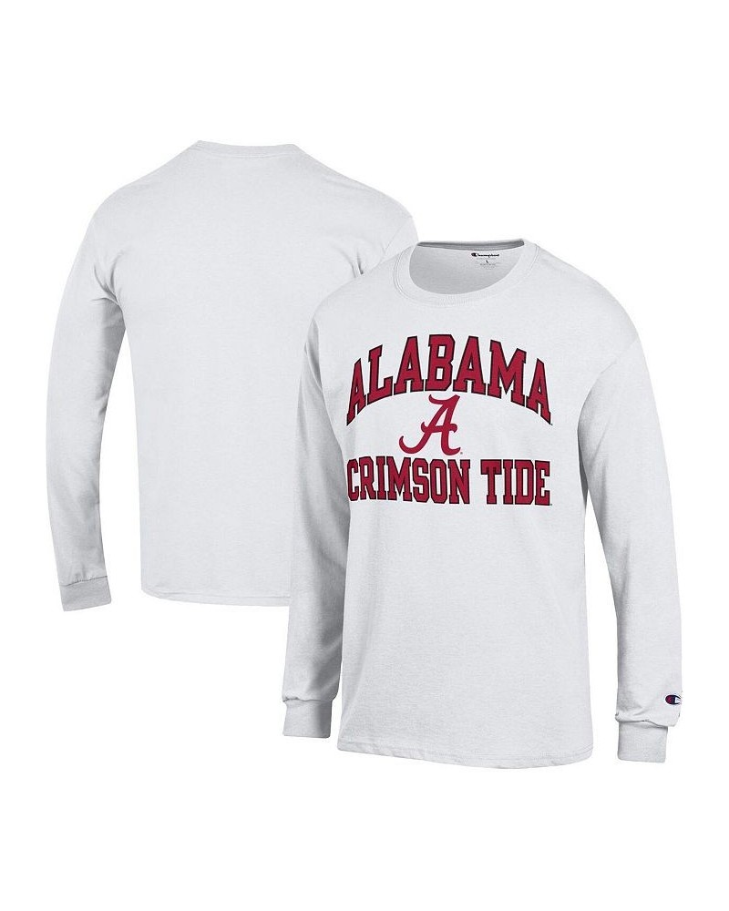 Men's White Alabama Crimson Tide High Motor Long Sleeve T-shirt $22.25 T-Shirts