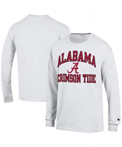 Men's White Alabama Crimson Tide High Motor Long Sleeve T-shirt $22.25 T-Shirts