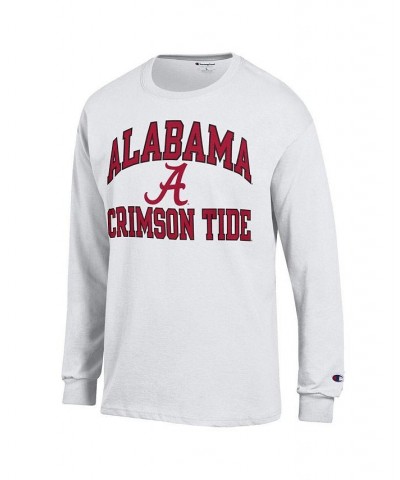 Men's White Alabama Crimson Tide High Motor Long Sleeve T-shirt $22.25 T-Shirts