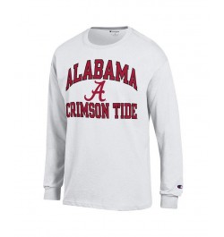 Men's White Alabama Crimson Tide High Motor Long Sleeve T-shirt $22.25 T-Shirts