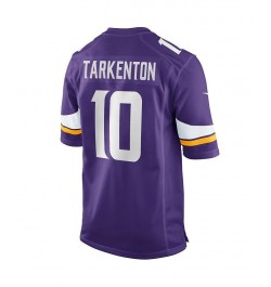 Men's Fran Tarkenton Purple Minnesota Vikings Game Retired Player Jersey $43.40 Jersey