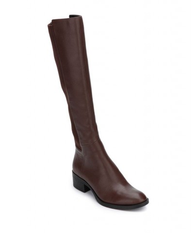 Women's Levon Tall Riding Boots Brown $91.20 Shoes