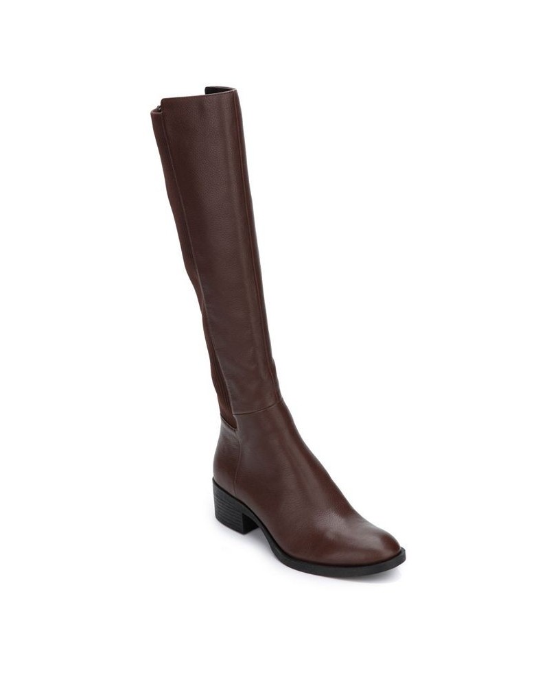 Women's Levon Tall Riding Boots Brown $91.20 Shoes