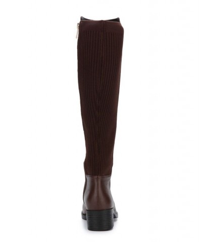 Women's Levon Tall Riding Boots Brown $91.20 Shoes