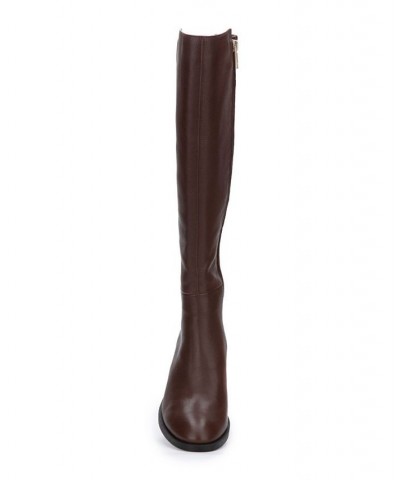 Women's Levon Tall Riding Boots Brown $91.20 Shoes