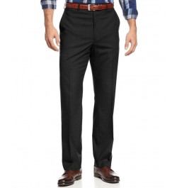 Michael Kors Men's Solid Classic-Fit Stretch Dress Pants Black $18.19 Pants