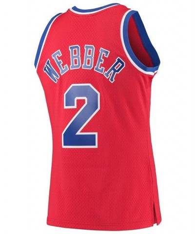 Men's Chris Webber Red Washington Bullets Hardwood Classics 1994-95 Swingman Jersey $59.45 Jersey