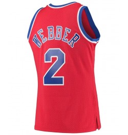 Men's Chris Webber Red Washington Bullets Hardwood Classics 1994-95 Swingman Jersey $59.45 Jersey