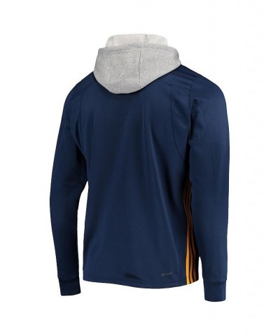 Men's Navy St. Louis Blues Skate Lace AEROREADY Pullover Hoodie $33.00 Sweatshirt