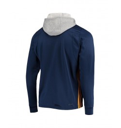 Men's Navy St. Louis Blues Skate Lace AEROREADY Pullover Hoodie $33.00 Sweatshirt