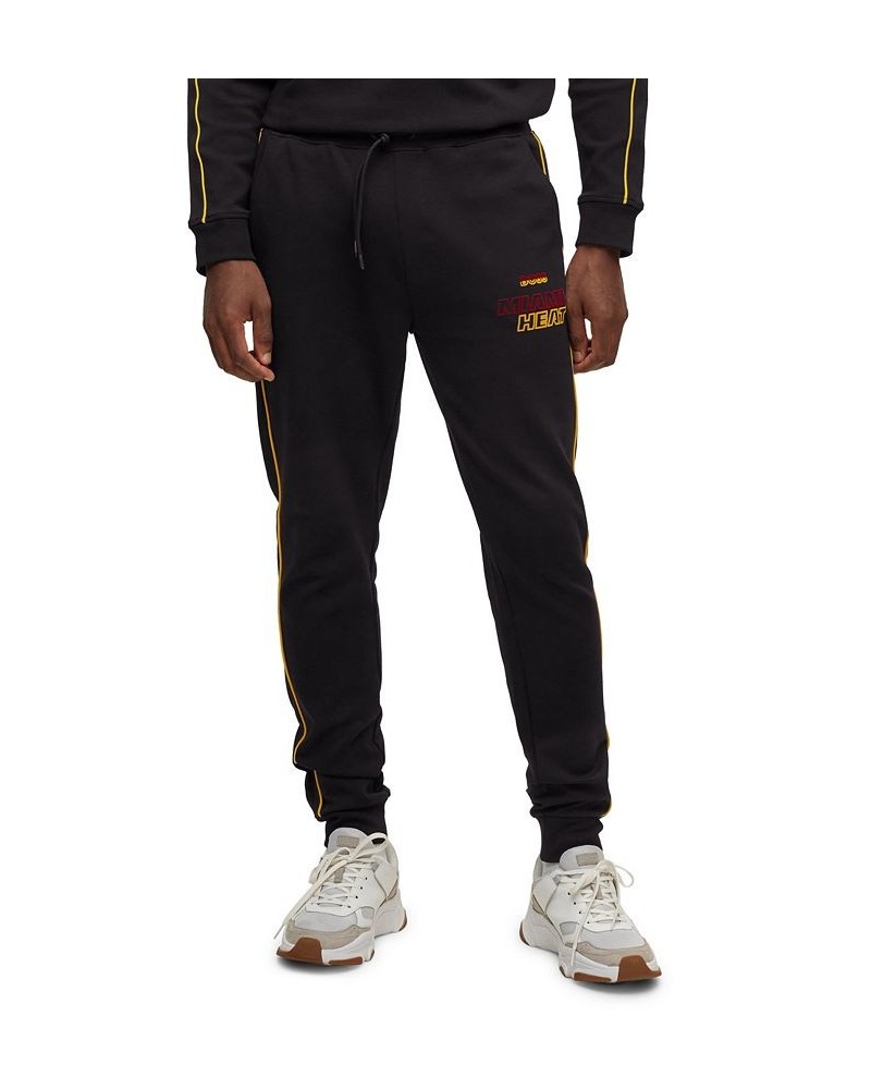 BOSS x NBA Men's Miami Heat Tracksuit Bottoms Black $50.22 Pants