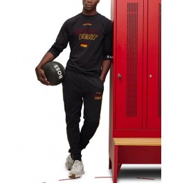 BOSS x NBA Men's Miami Heat Tracksuit Bottoms Black $50.22 Pants