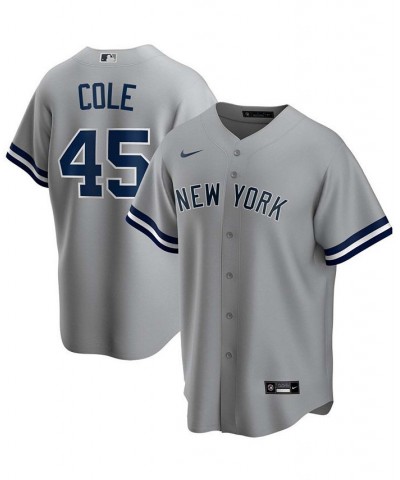 Men's Gerrit Cole Gray New York Yankees Road Replica Player Name Jersey $49.30 Jersey