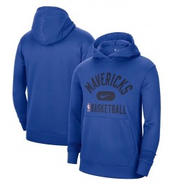 Men's Blue Dallas Mavericks 2021-2022 Spotlight On Court Performance Practice Pullover Hoodie $29.14 Sweatshirt