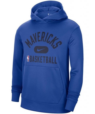 Men's Blue Dallas Mavericks 2021-2022 Spotlight On Court Performance Practice Pullover Hoodie $29.14 Sweatshirt