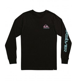 Men's Omni Logo Long Sleeve T-shirt Black $19.20 T-Shirts