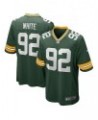 Men's Reggie White Green Green Bay Packers Game Retired Player Jersey $53.50 Jersey