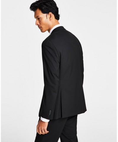 Men's Slim-Fit Stretch Solid Suit Jacket Black $48.30 Suits