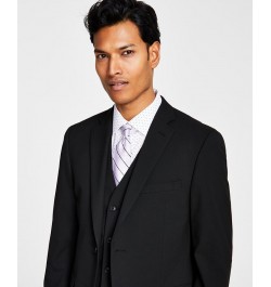 Men's Slim-Fit Stretch Solid Suit Jacket Black $48.30 Suits