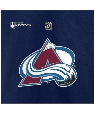 Men's Branded Mikko Rantanen Navy Colorado Avalanche 2022 Stanley Cup Champions Authentic Stack Name and Number T-shirt $18.0...