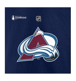 Men's Branded Mikko Rantanen Navy Colorado Avalanche 2022 Stanley Cup Champions Authentic Stack Name and Number T-shirt $18.0...