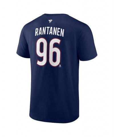 Men's Branded Mikko Rantanen Navy Colorado Avalanche 2022 Stanley Cup Champions Authentic Stack Name and Number T-shirt $18.0...