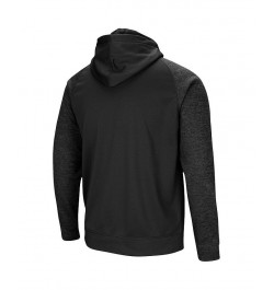 Men's Black Virginia Tech Hokies Blackout 3.0 Tonal Raglan Full-Zip Hoodie $31.50 Sweatshirt