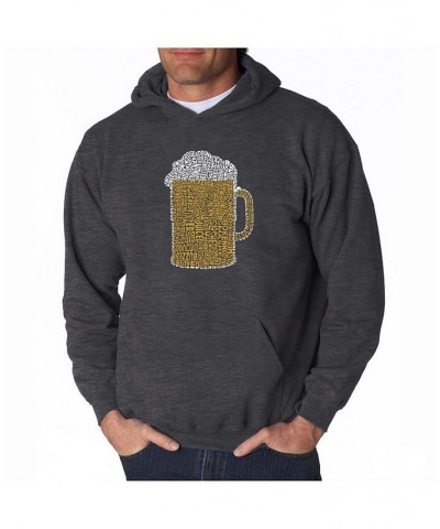 Men's Word Art Hooded Sweatshirt - Slang Terms For Being Wasted Black $32.99 Sweatshirt