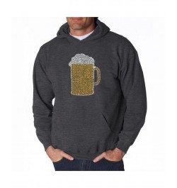 Men's Word Art Hooded Sweatshirt - Slang Terms For Being Wasted Black $32.99 Sweatshirt