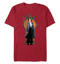 Men's Fantastic Beasts and Where to Find Them Tina Deco Short Sleeve T-shirt Red $19.59 T-Shirts