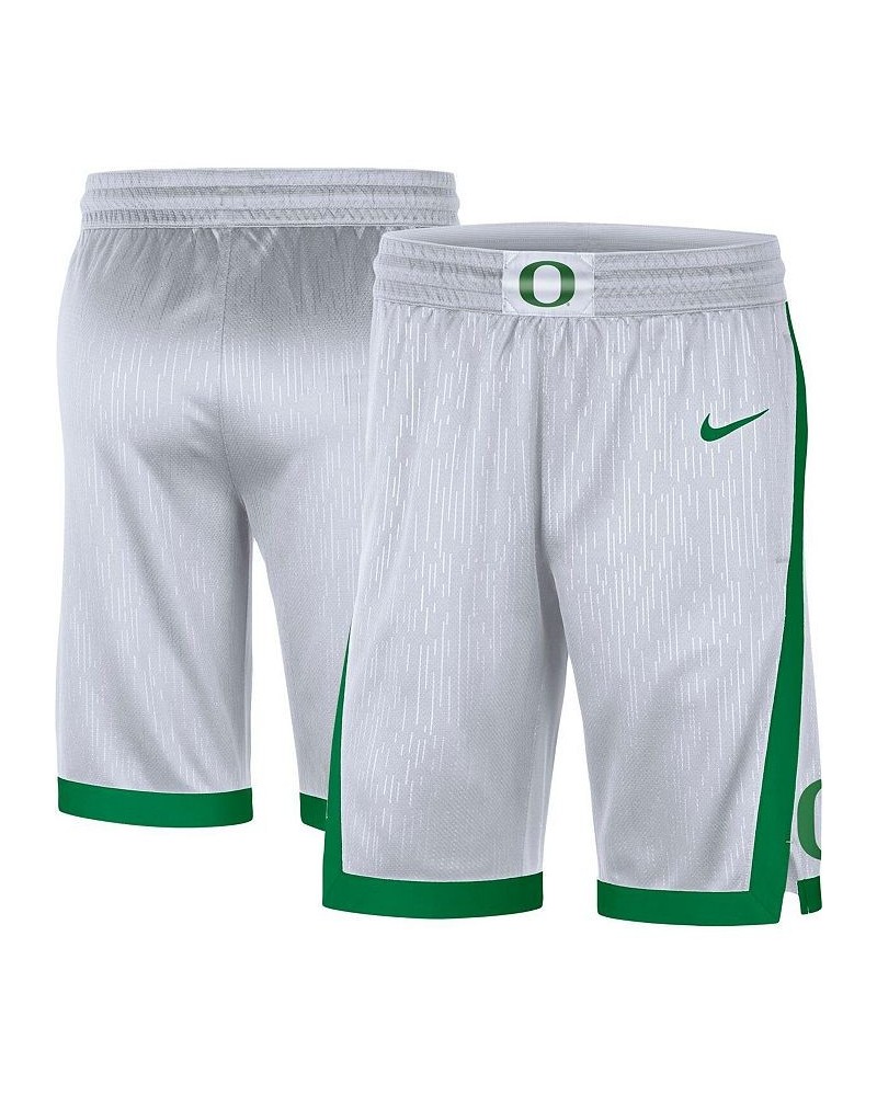 Men's White Oregon Ducks Replica Performance Shorts $34.50 Shorts