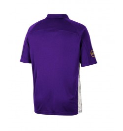 Men's Purple ECU Pirates OHT Military-Inspired Appreciation Snow Camo Polo Shirt $31.19 Polo Shirts