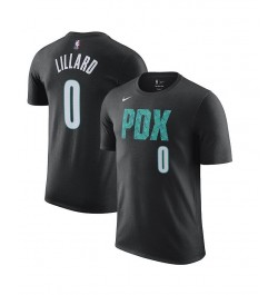 Men's Damian Lillard Black Portland Trail Blazers 2022/23 City Edition Name Number T-shirt $20.15 T-Shirts