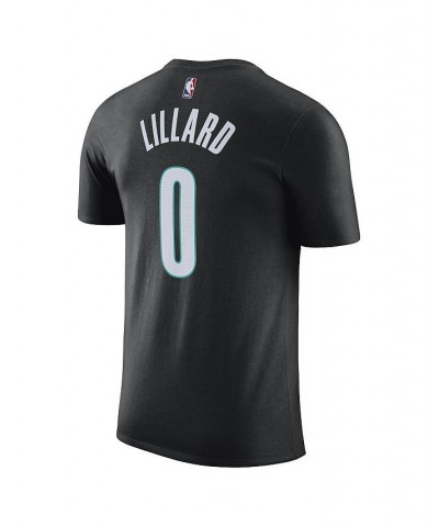 Men's Damian Lillard Black Portland Trail Blazers 2022/23 City Edition Name Number T-shirt $20.15 T-Shirts