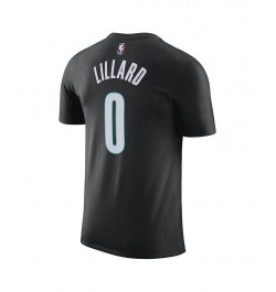 Men's Damian Lillard Black Portland Trail Blazers 2022/23 City Edition Name Number T-shirt $20.15 T-Shirts