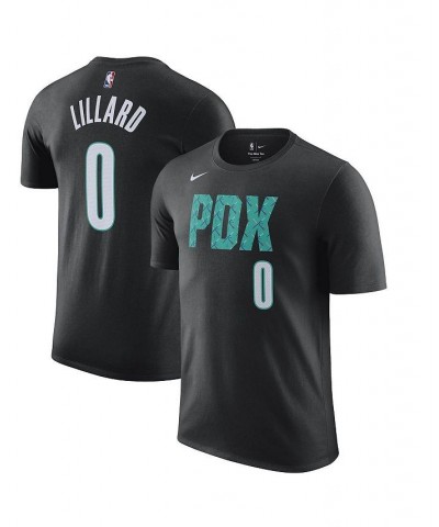 Men's Damian Lillard Black Portland Trail Blazers 2022/23 City Edition Name Number T-shirt $20.15 T-Shirts