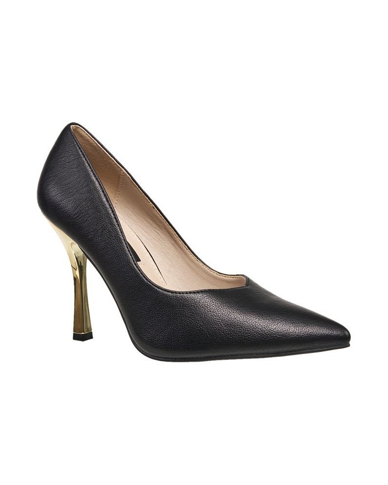 Women's Pointy Anny Heels Black $39.20 Shoes