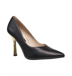 Women's Pointy Anny Heels Black $39.20 Shoes