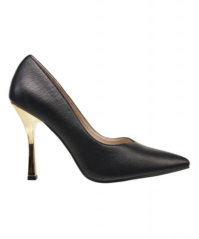 Women's Pointy Anny Heels Black $39.20 Shoes