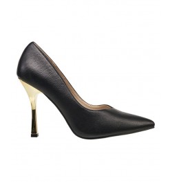 Women's Pointy Anny Heels Black $39.20 Shoes