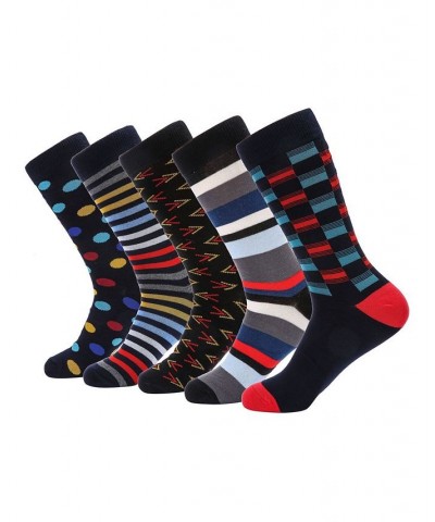 Men's Groovy Designer Dress Socks Pack of 5 PD01 $16.64 Socks