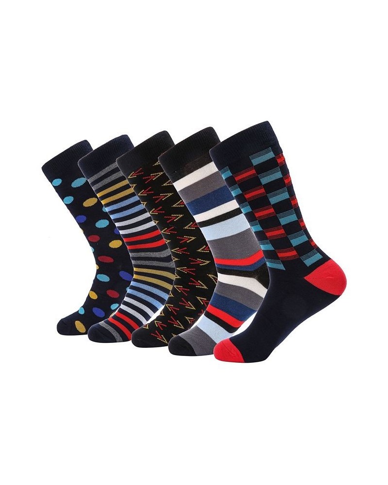 Men's Groovy Designer Dress Socks Pack of 5 PD01 $16.64 Socks