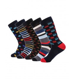 Men's Groovy Designer Dress Socks Pack of 5 PD01 $16.64 Socks