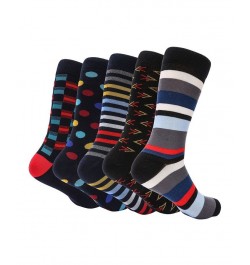 Men's Groovy Designer Dress Socks Pack of 5 PD01 $16.64 Socks