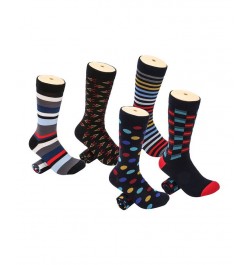 Men's Groovy Designer Dress Socks Pack of 5 PD01 $16.64 Socks