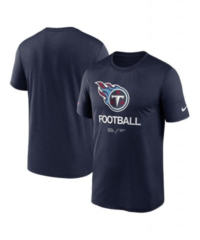 Men's Navy Tennessee Titans Infographic Performance T-shirt $22.79 T-Shirts