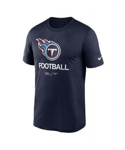 Men's Navy Tennessee Titans Infographic Performance T-shirt $22.79 T-Shirts