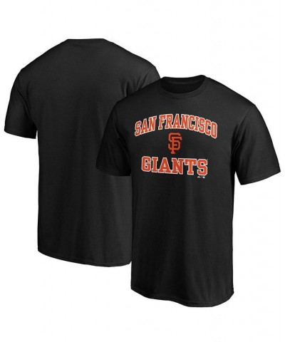 Men's Black San Francisco Giants Heart Soul T-shirt $16.00 T-Shirts