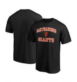 Men's Black San Francisco Giants Heart Soul T-shirt $16.00 T-Shirts