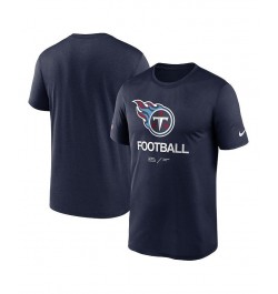 Men's Navy Tennessee Titans Infographic Performance T-shirt $22.79 T-Shirts